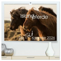 Cover Islandpferde - Der Tölt Kalender (hochwertiger Premium Wandkalender 2026 DIN A2 quer), Kunstdruck in Hochglanz