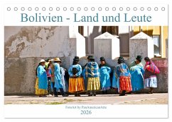 Cover Bolivien - Land und Leute (Tischkalender 2026 DIN A5 quer), CALVENDO Monatskalender