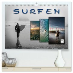 Surfen - so cool (hochwertiger Premium Wandkalender 2026 DIN A2 quer), Kunstdruck in Hochglanz