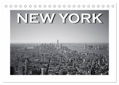 New York in schwarz weiss (Tischkalender 2026 DIN A5 quer), CALVENDO Monatskalender