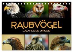 Raubvögel - lautlose Jäger (Tischkalender 2026 DIN A5 quer), CALVENDO Monatskalender