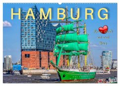 Cover Hamburg - meine Stadt mit viel Herz (Wandkalender 2026 DIN A2 quer), CALVENDO Monatskalender