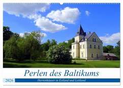 Cover Perlen des Baltikums - Herrenhäuser in Estland und Lettland (Wandkalender 2026 DIN A2 quer), CALVENDO Monatskalender