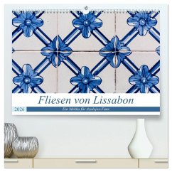 Fliesen von Lissabon (hochwertiger Premium Wandkalender 2026 DIN A2 quer), Kunstdruck in Hochglanz Fliesen von Lissabon (hochwertiger Premium Wandkalender 2026 DIN A2 quer), Kunstdruck in Hochglanz