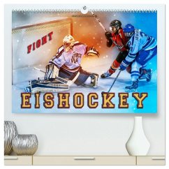 Eishockey - Fight (hochwertiger Premium Wandkalender 2026 DIN A2 quer), Kunstdruck in Hochglanz Eishockey - Fight (hochwertiger Premium Wandkalender 2026 DIN A2 quer), Kunstdruck in Hochglanz