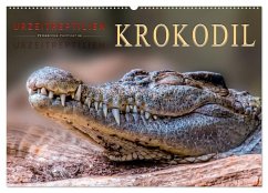 Urzeitreptilien - Krokodil (Wandkalender 2026 DIN A2 quer), CALVENDO Monatskalender