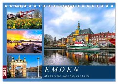 EMDEN maritime Seehafenstadt (Tischkalender 2026 DIN A5 quer), CALVENDO Monatskalender
