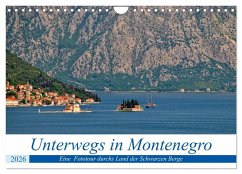Cover Unterwegs in Montenegro (Wandkalender 2026 DIN A4 quer), CALVENDO Monatskalender