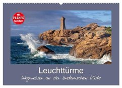 Leuchttürme - Wegweiser an der bretonischen Küste (Wandkalender 2026 DIN A2 quer), CALVENDO Monatskalender