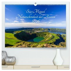 São Miguel - Naturschönheit der Azoren (hochwertiger Premium Wandkalender 2026 DIN A2 quer), Kunstdruck in Hochglanz