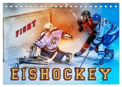 Eishockey - Fight (Tischkalender 2026 DIN A5 quer), CALVENDO Monatskalender Eishockey - Fight (Tischkalender 2026 DIN A5 quer), CALVENDO Monatskalender