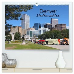 Cover Denver Stadtansichten (hochwertiger Premium Wandkalender 2026 DIN A2 quer), Kunstdruck in Hochglanz