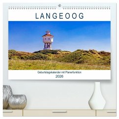 Cover Langeoog Geburtstagskalender (hochwertiger Premium Wandkalender 2026 DIN A2 quer), Kunstdruck in Hochglanz