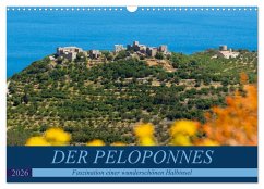 DER PELOPONNES (Wandkalender 2026 DIN A3 quer), CALVENDO Monatskalender Cover DER PELOPONNES (Wandkalender 2026 DIN A3 quer), CALVENDO Monatskalender