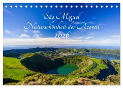 Cover São Miguel - Naturschönheit der Azoren (Tischkalender 2026 DIN A5 quer), CALVENDO Monatskalender
