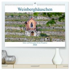 Weinberghäuschen - Schutz- und Werkzeughaus für den Weingärtner (hochwertiger Premium Wandkalender 2026 DIN A2 quer), Kunstdruck in Hochglanz