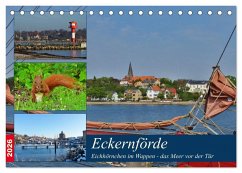 Cover Eckernförde. Eichhörnchen im Wappen - das Meer vor der Tür (Tischkalender 2026 DIN A5 quer), CALVENDO Monatskalender