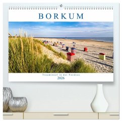 Cover BORKUM Trauminsel in der Nordsee (hochwertiger Premium Wandkalender 2026 DIN A2 quer), Kunstdruck in Hochglanz