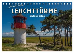 Die schönsten Leuchttürme - Deutsche Ostsee (Tischkalender 2026 DIN A5 quer), CALVENDO Monatskalender
