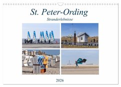 Cover St. Peter-Ording Stranderlebnisse (Wandkalender 2026 DIN A3 quer), CALVENDO Monatskalender