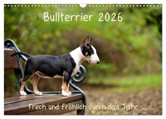 Bullterrier 2026 Frech und fröhlich durch das Jahr (Wandkalender 2026 DIN A3 quer), CALVENDO Monatskalender Bullterrier 2026 Frech und fröhlich durch das Jahr (Wandkalender 2026 DIN A3 quer), CALVENDO Monatskalender