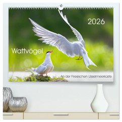 Cover Wattvögel an der Friesischen IJsselmeerküste (hochwertiger Premium Wandkalender 2026 DIN A2 quer), Kunstdruck in Hochglanz