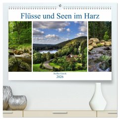 Cover Flüsse und Seen im Harz (hochwertiger Premium Wandkalender 2026 DIN A2 quer), Kunstdruck in Hochglanz