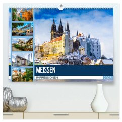 Cover Meißen Impressionen (hochwertiger Premium Wandkalender 2026 DIN A2 quer), Kunstdruck in Hochglanz