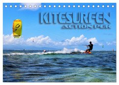 Cover Kitesurfen - Action pur (Tischkalender 2026 DIN A5 quer), CALVENDO Monatskalender