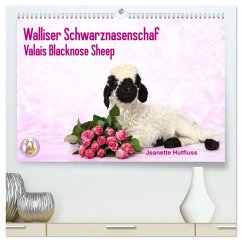 Cover Walliser Schwarznasenschaf Valais Blacknose Sheep (hochwertiger Premium Wandkalender 2026 DIN A2 quer), Kunstdruck in Hochglanz
