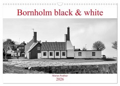 Bornholm black & white (Wandkalender 2026 DIN A3 quer), CALVENDO Monatskalender