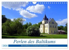 Cover Perlen des Baltikums - Herrenhäuser in Estland und Lettland (Wandkalender 2026 DIN A4 quer), CALVENDO Monatskalender