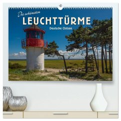 Die schönsten Leuchttürme - Deutsche Ostsee (hochwertiger Premium Wandkalender 2026 DIN A2 quer), Kunstdruck in Hochglanz