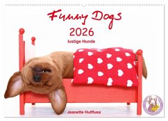 Funny Dogs (Wandkalender 2026 DIN A2 quer), CALVENDO Monatskalender Funny Dogs (Wandkalender 2026 DIN A2 quer), CALVENDO Monatskalender