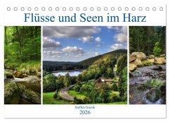Cover Flüsse und Seen im Harz (Tischkalender 2026 DIN A5 quer), CALVENDO Monatskalender
