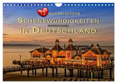 Cover 12 wunderschöne Sehenswürdigkeiten in Deutschland (Wandkalender 2026 DIN A4 quer), CALVENDO Monatskalender