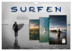 Surfen - so cool (Wandkalender 2026 DIN A4 quer), CALVENDO Monatskalender