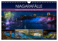 NIAGARAFÄLLE Idyllische Impressionen bei Tag und Nacht (Wandkalender 2026 DIN A4 quer), CALVENDO Monatskalender Cover NIAGARAFÄLLE Idyllische Impressionen bei Tag und Nacht (Wandkalender 2026 DIN A4 quer), CALVENDO Monatskalender