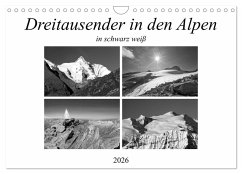 Dreitausender in den Alpen (Wandkalender 2026 DIN A4 quer), CALVENDO Monatskalender Dreitausender in den Alpen (Wandkalender 2026 DIN A4 quer), CALVENDO Monatskalender