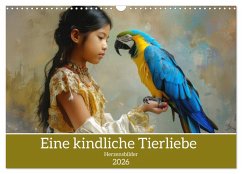 Eine kindliche Tierliebe - Herzensbilder (Wandkalender 2026 DIN A3 quer), CALVENDO Monatskalender Eine kindliche Tierliebe - Herzensbilder (Wandkalender 2026 DIN A3 quer), CALVENDO Monatskalender