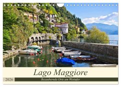 Lago Maggiore - Bezaubernde Orte am Westufer (Wandkalender 2026 DIN A4 quer), CALVENDO Monatskalender