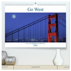 Cover Go West. USA - Die Highlights des Südwesten (hochwertiger Premium Wandkalender 2026 DIN A2 quer), Kunstdruck in Hochglanz