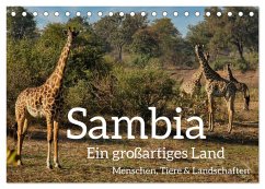 Sambia - ein großartiges Land (Tischkalender 2026 DIN A5 quer), CALVENDO Monatskalender Sambia - ein großartiges Land (Tischkalender 2026 DIN A5 quer), CALVENDO Monatskalender