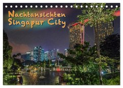 Nachtansichten Singapur City (Tischkalender 2026 DIN A5 quer), CALVENDO Monatskalender