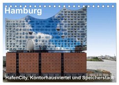 Hamburg. HafenCity, Kontorhausviertel und Speicherstadt. (Tischkalender 2026 DIN A5 quer), CALVENDO Monatskalender Hamburg. HafenCity, Kontorhausviertel und Speicherstadt. (Tischkalender 2026 DIN A5 quer), CALVENDO Monatskalender