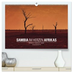 SAMBIA IM HERZEN AFRIKAS (hochwertiger Premium Wandkalender 2026 DIN A2 quer), Kunstdruck in Hochglanz