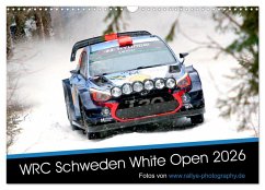 WRC Schweden White Open 2026 (Wandkalender 2026 DIN A3 quer), CALVENDO Monatskalender WRC Schweden White Open 2026 (Wandkalender 2026 DIN A3 quer), CALVENDO Monatskalender