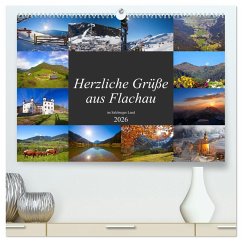 Herzliche Grüße aus Flachau (hochwertiger Premium Wandkalender 2026 DIN A2 quer), Kunstdruck in Hochglanz