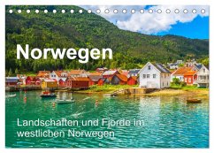 Cover Norwegen - Landschaften und Fjorde im westlichen Norwegen (Tischkalender 2026 DIN A5 quer), CALVENDO Monatskalender