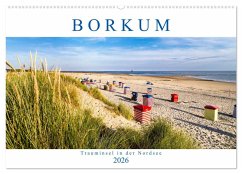 Cover BORKUM Trauminsel in der Nordsee (Wandkalender 2026 DIN A2 quer), CALVENDO Monatskalender